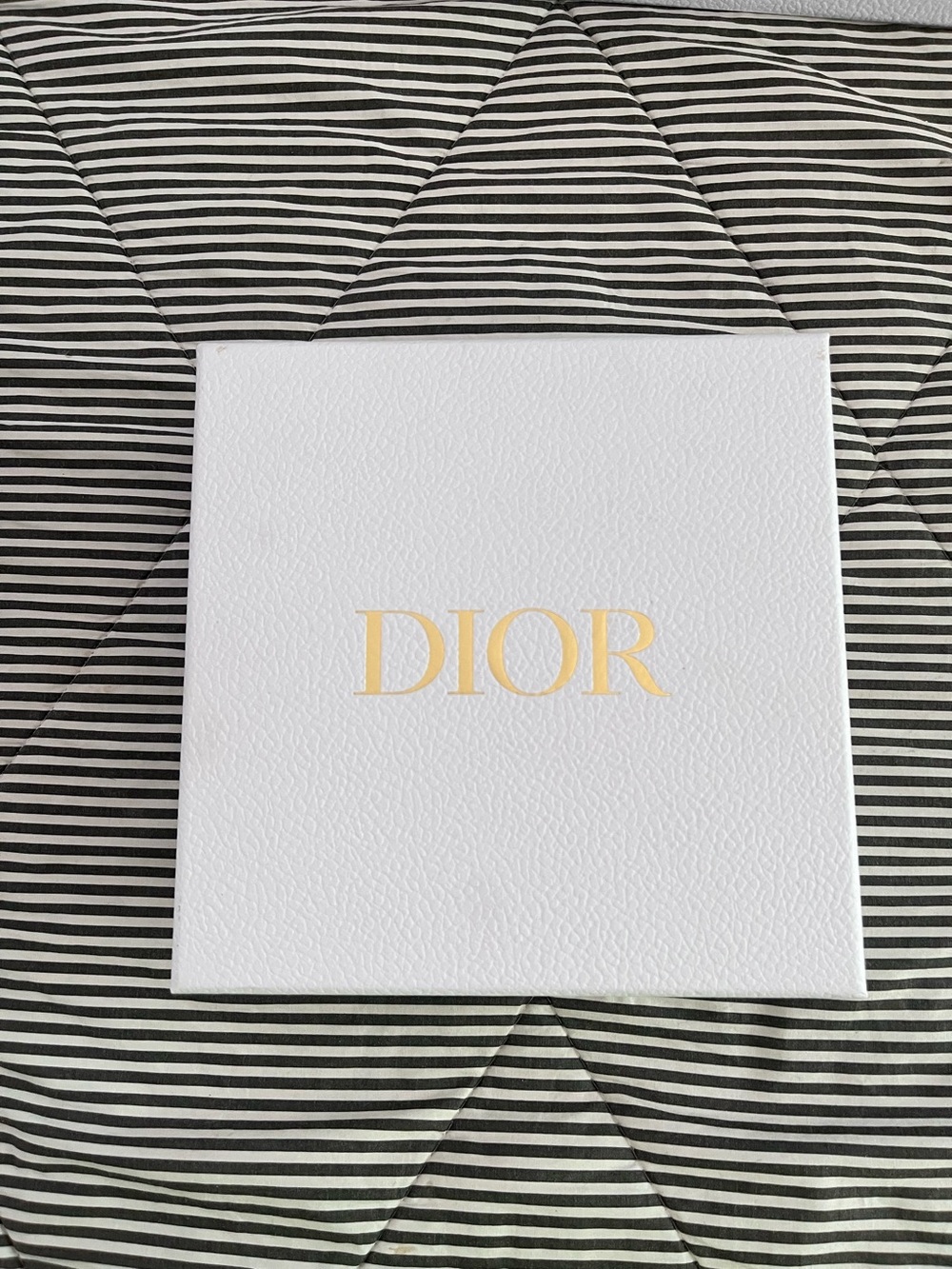 Dior White Box with Gold Logo